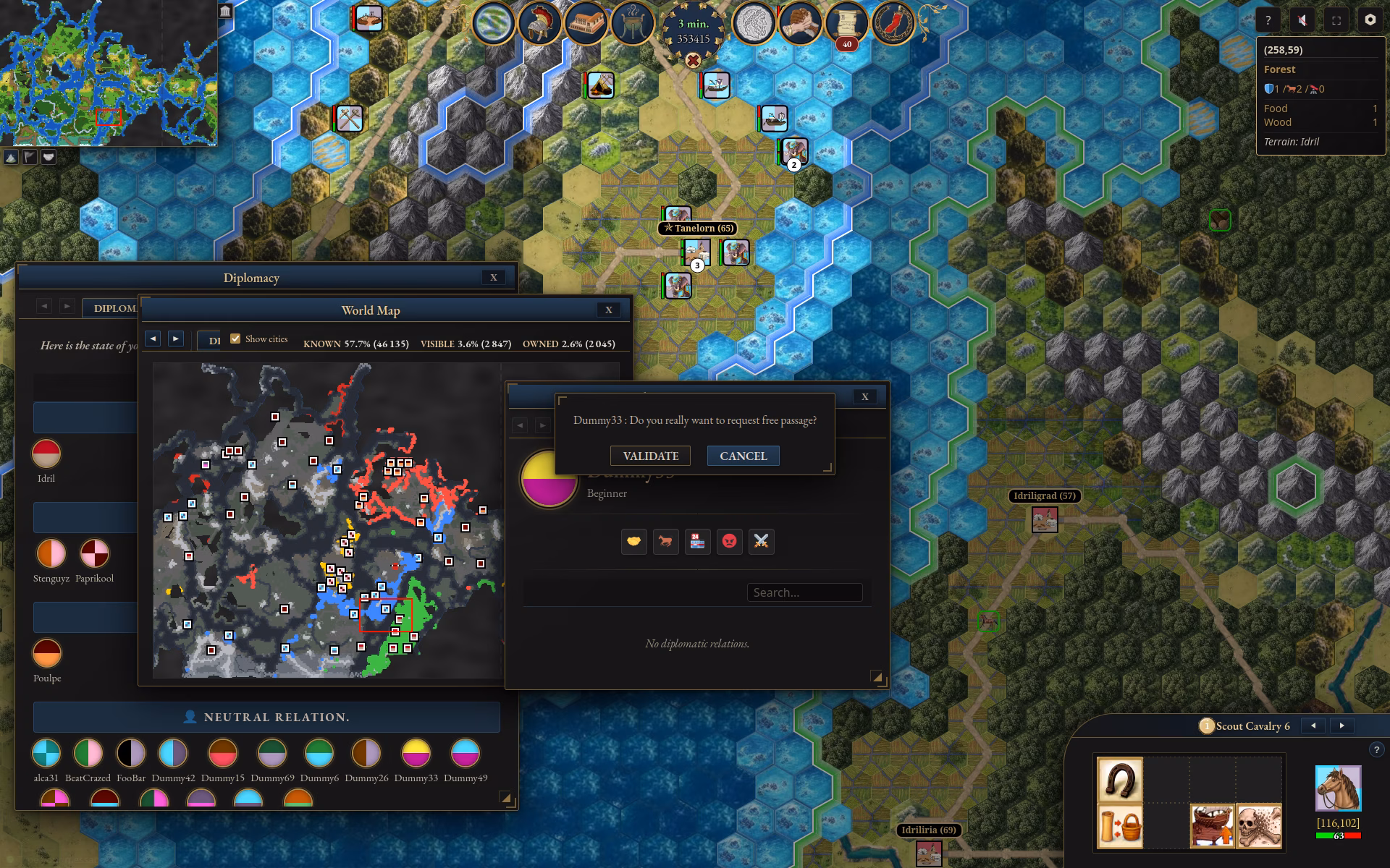 Diplomacy among the kingdoms of Klod Online