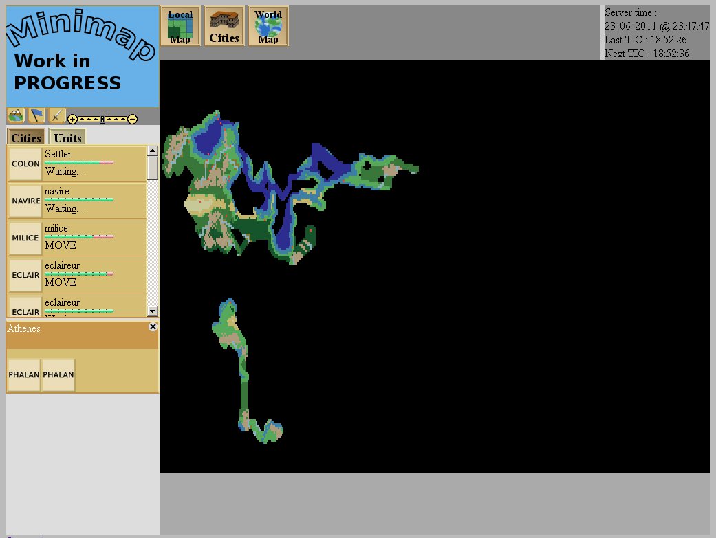Project start: a randomly generated world, moving units... (23/06/2011)