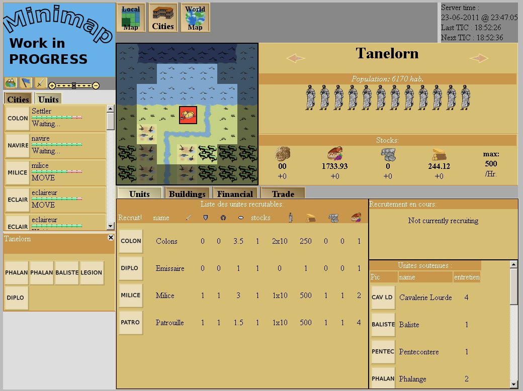 Project start: a randomly generated world, moving units... (23/06/2011)