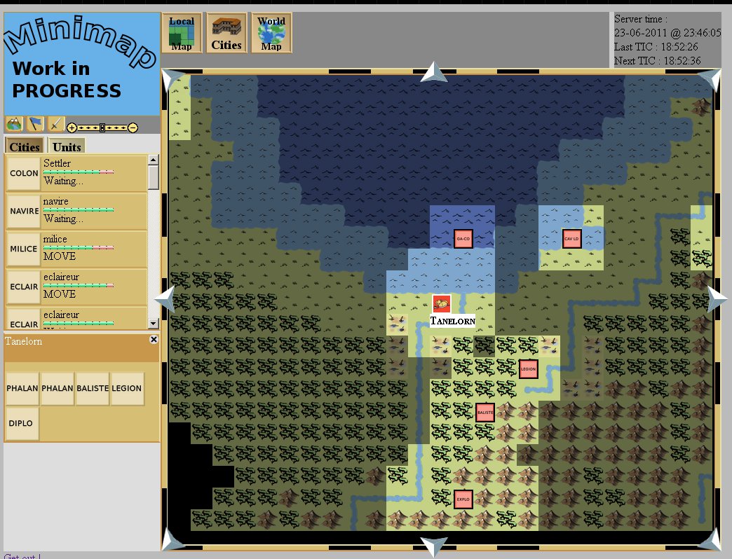 Project start: a randomly generated world, moving units... (23/06/2011)